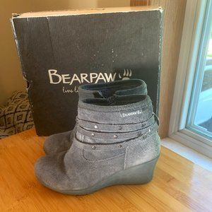 SALE! BearPaw Sheepskin Suede Ankle Boots